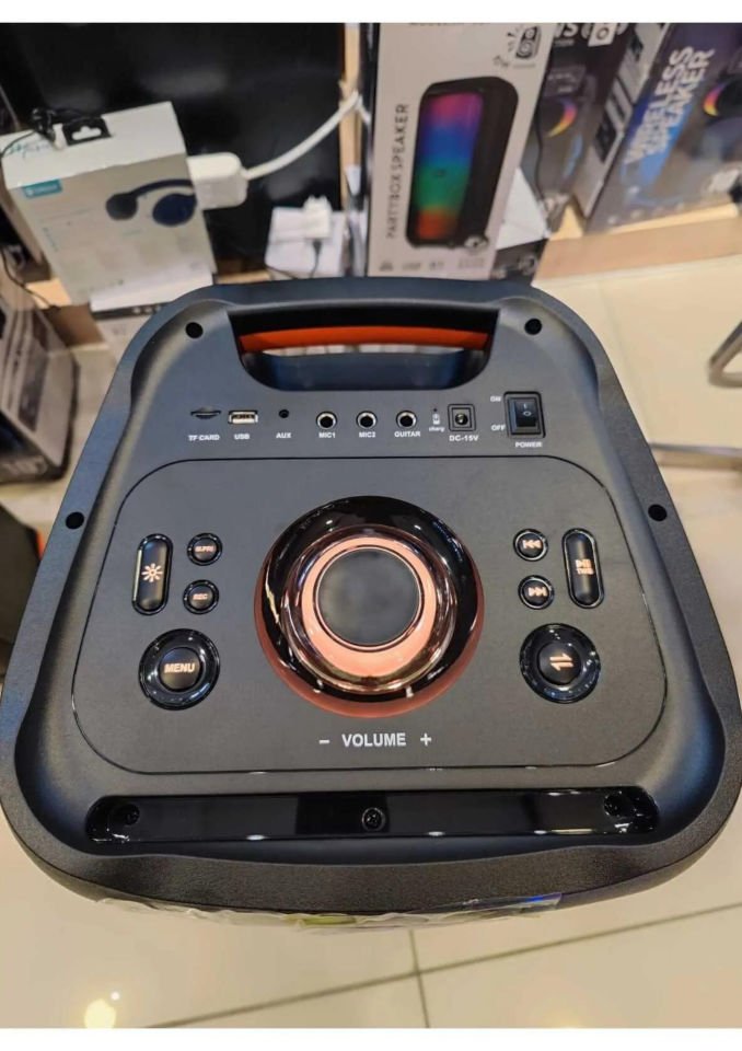 HEPU Hp 966 Taşınabilir Şarjlı Bluetooth Parti Hoparlörü 210 inc 80 w Kablosuz Mikrofon