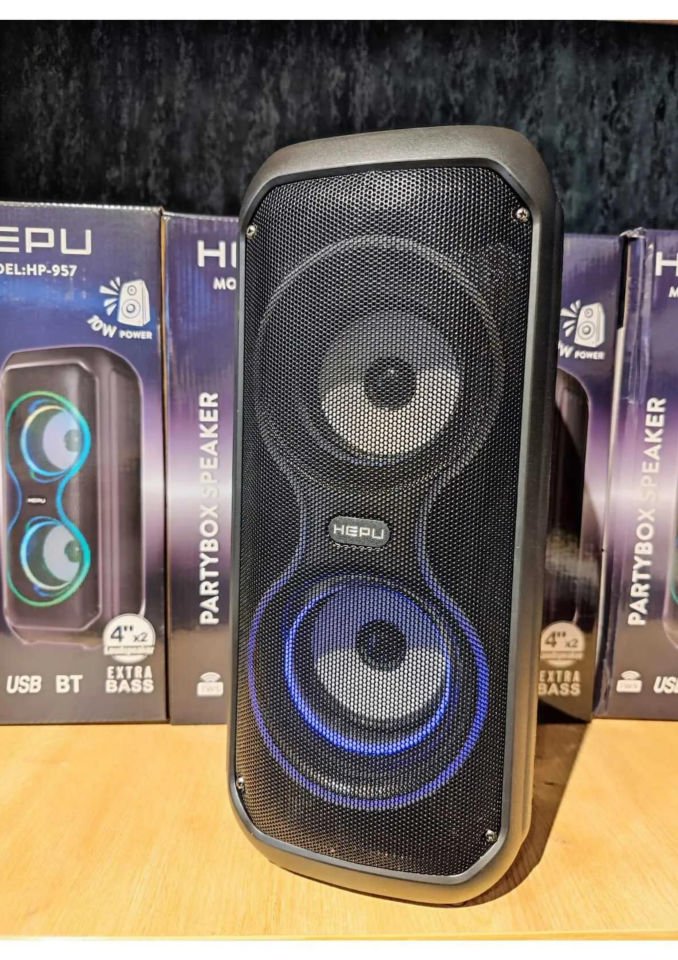 HEPU HP 957 Taşınabilir Şarjlı Bluetooth Hoparlör 24 inc