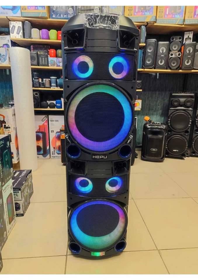 HEPU Hp 919 Taşınabilir Amfi Kule Tipi Bluetooth Parti Hoparlörü pmpo 300 W 212 inc Subwoofer