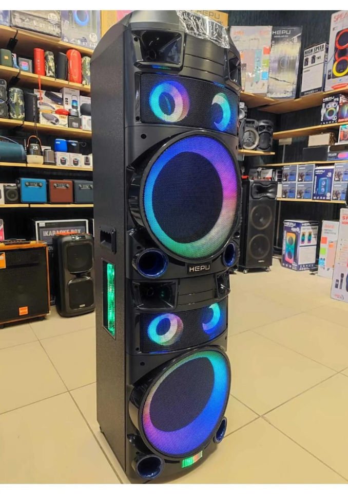 HEPU Hp 919 Taşınabilir Amfi Kule Tipi Bluetooth Parti Hoparlörü pmpo 300 W 212 inc Subwoofer