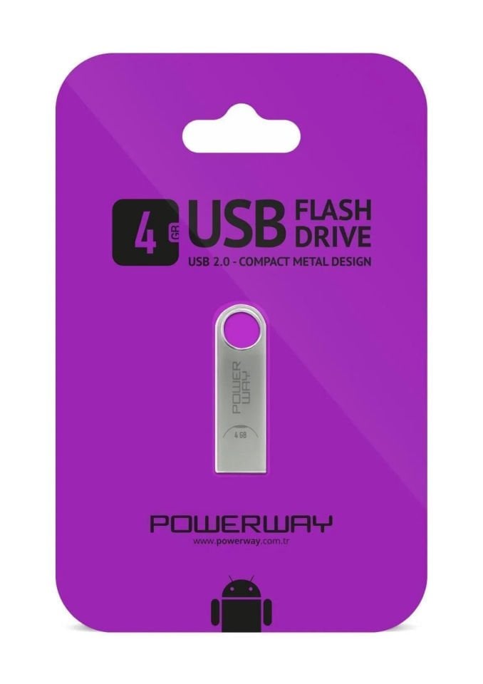 Powerway 4 Gb Metal Flash Bellek Metal Tasarım Usb Bellek The Latest Tecnology Chipset Data Traveler