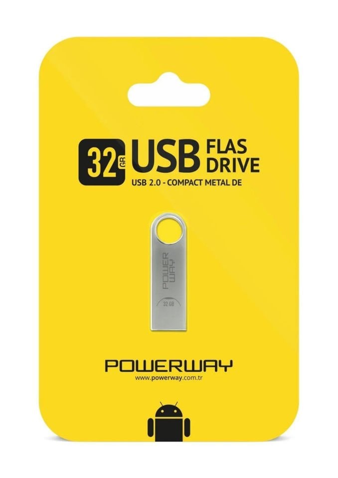 Powerway 32 Gb Metal Flash Bellek Metal Tasarım Usb Bellek The Latest Tecnology Chipset Data Traveler