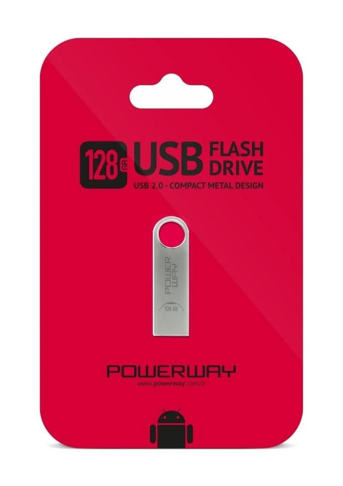 Powerway 128 Gb Metal Flash Bellek Metal Tasarım Usb Bellek The Latest Tecnology Chipset Data Traveler