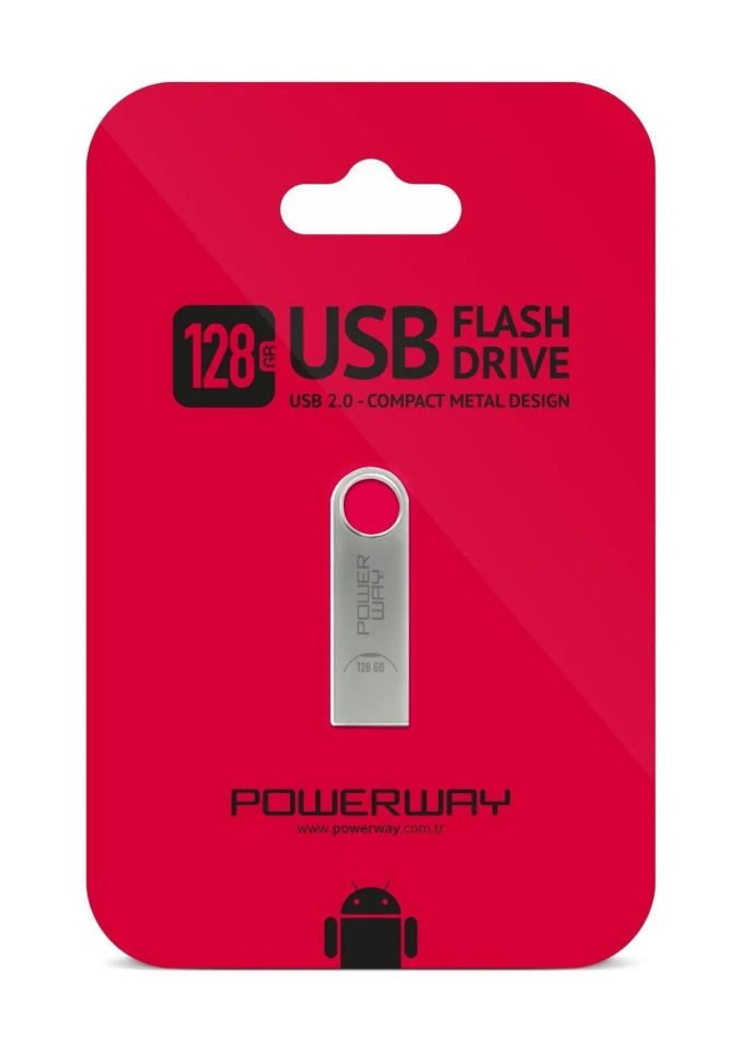 Powerway 128 Gb Metal Flash Bellek Metal Tasarım Usb Bellek The Latest Tecnology Chipset Data Traveler