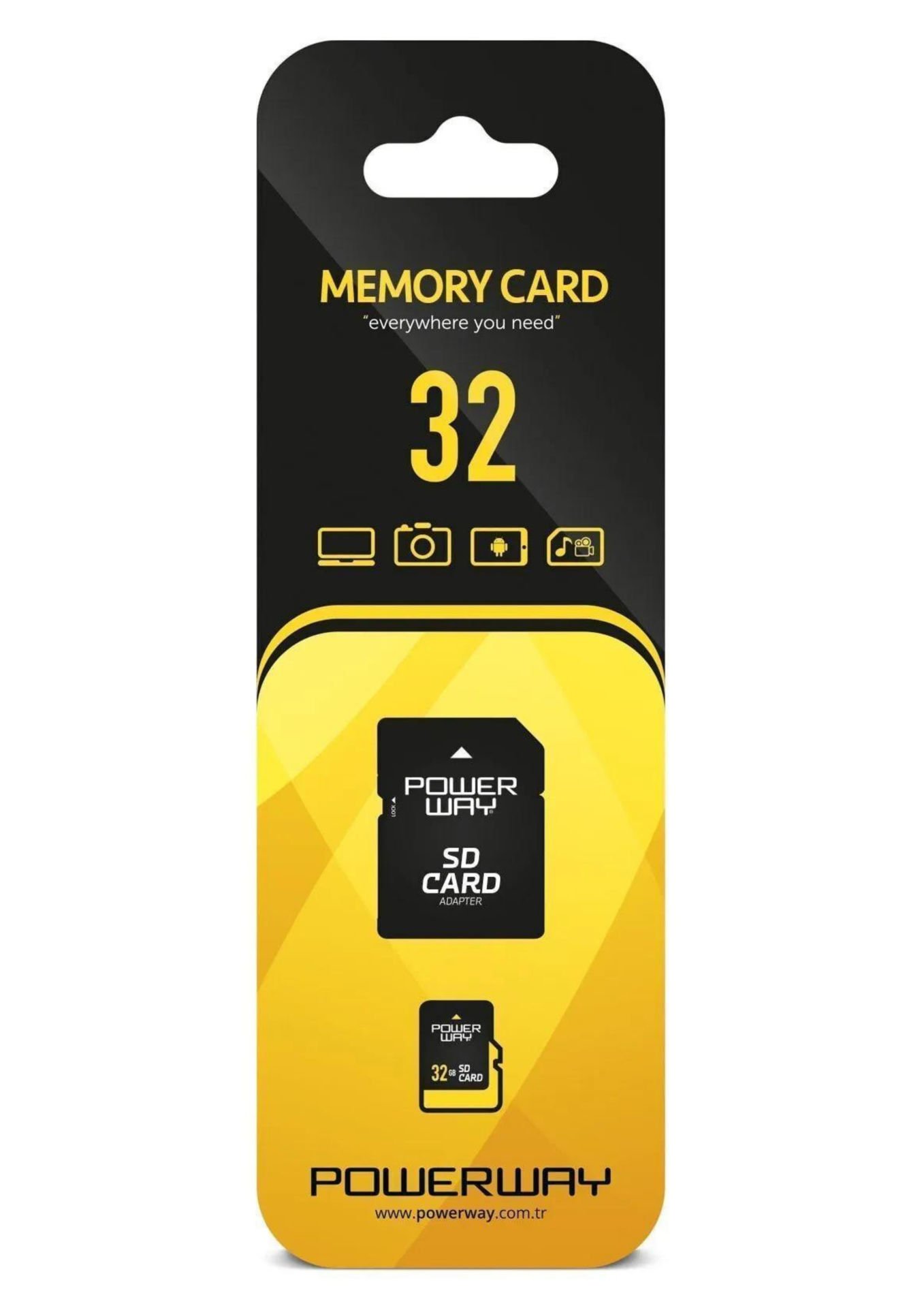 Powerway 32 GB Hafıza Kartı Adaptör Dahil