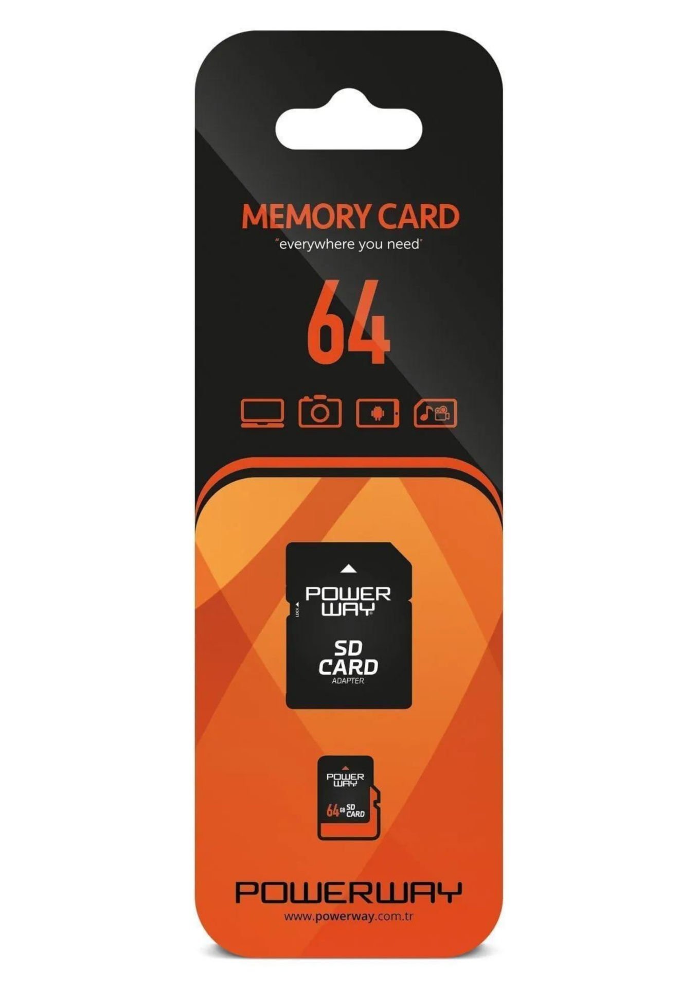 Powerway 64 Gb Hafıza Kartı Adaptör Dahil