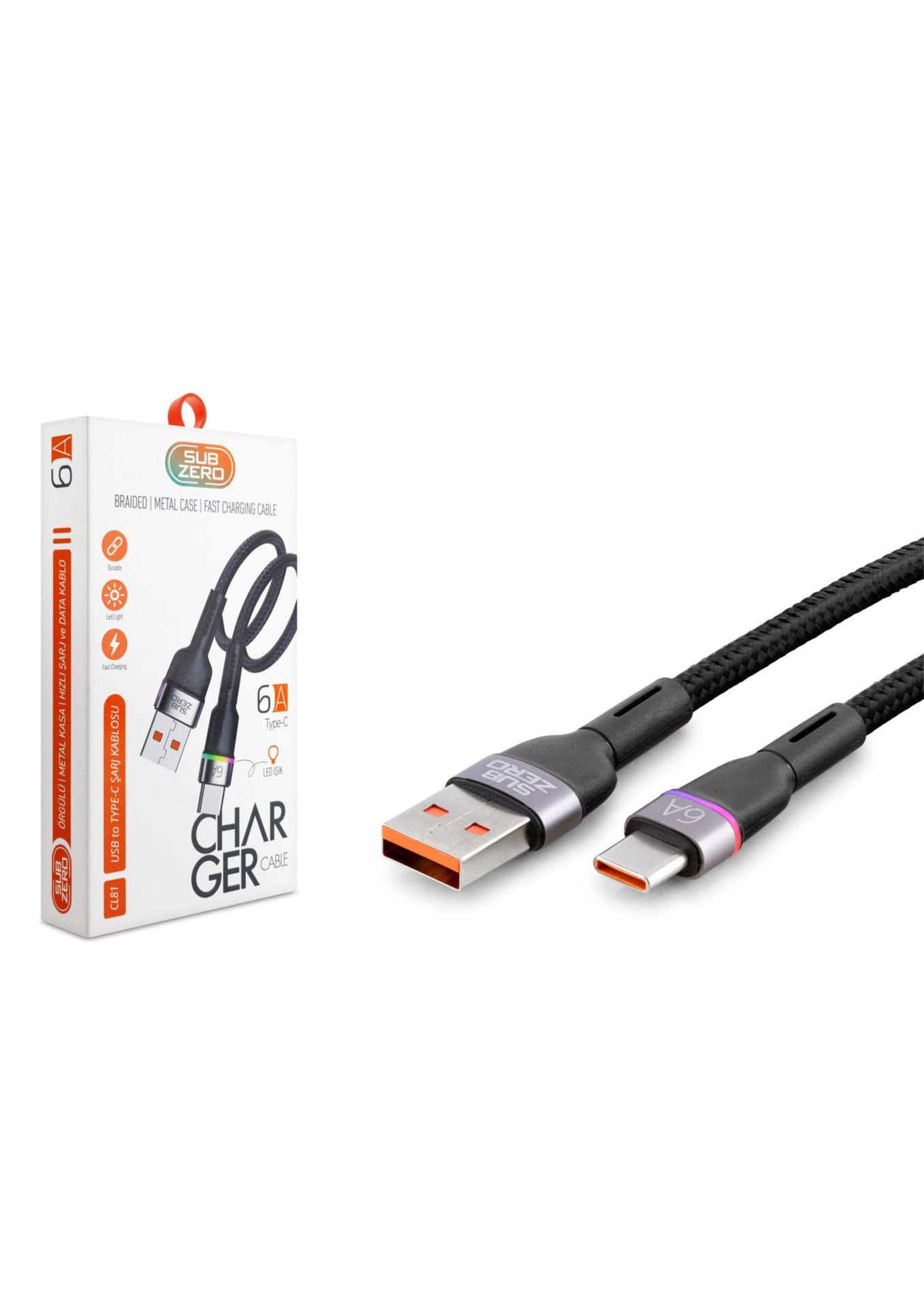 SUBZERO CL81 6A TYPE C IŞIKLI KABLO