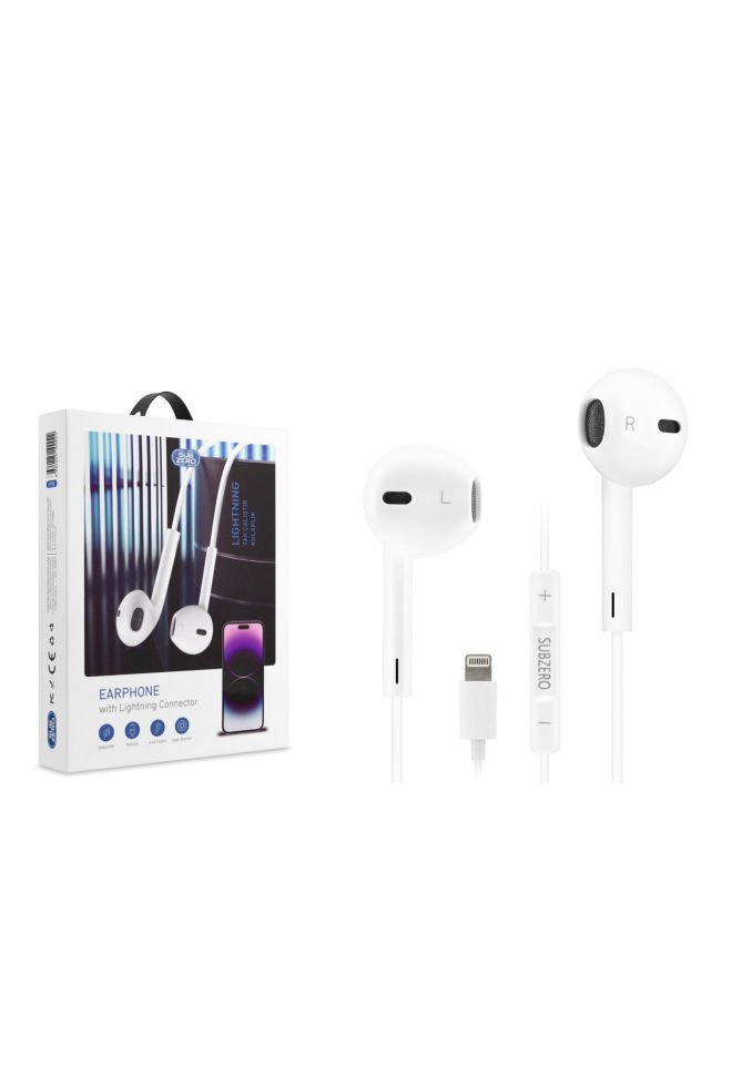 Subzero EP80 Lightning SoundPower Earpods Kablolu Kulaklık Beyaz Tak Çalıştır