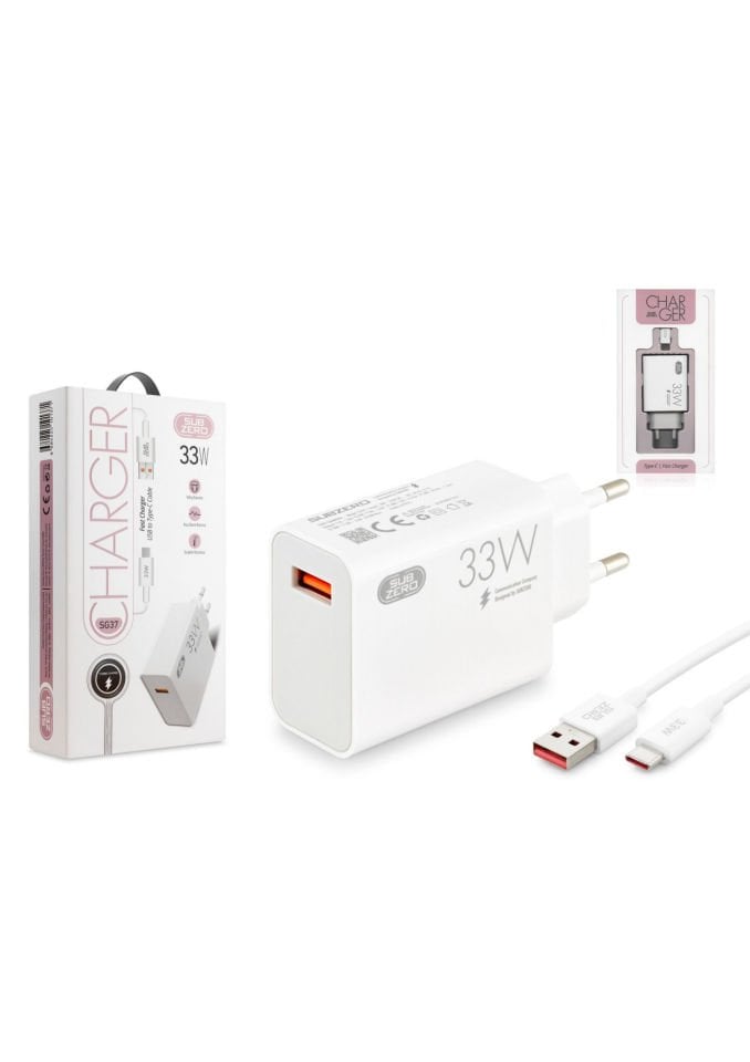 SUBZERO SG37 33W TYPE-C ŞARJ CİHAZI