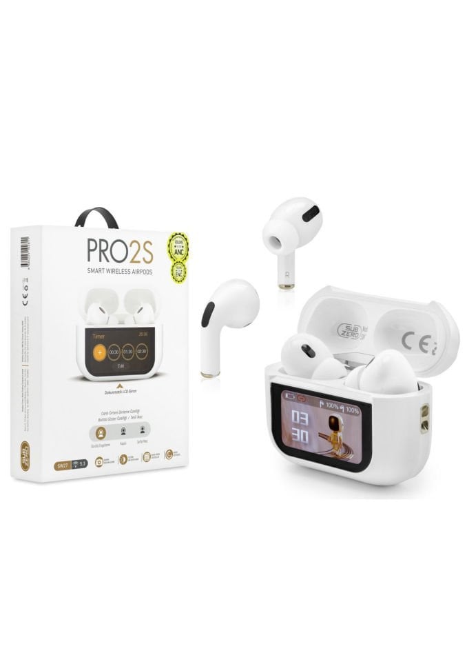 Subzero SW27 Pro2s Ekranlı ANC/ENC Airpods Bluetooth Kulaklık