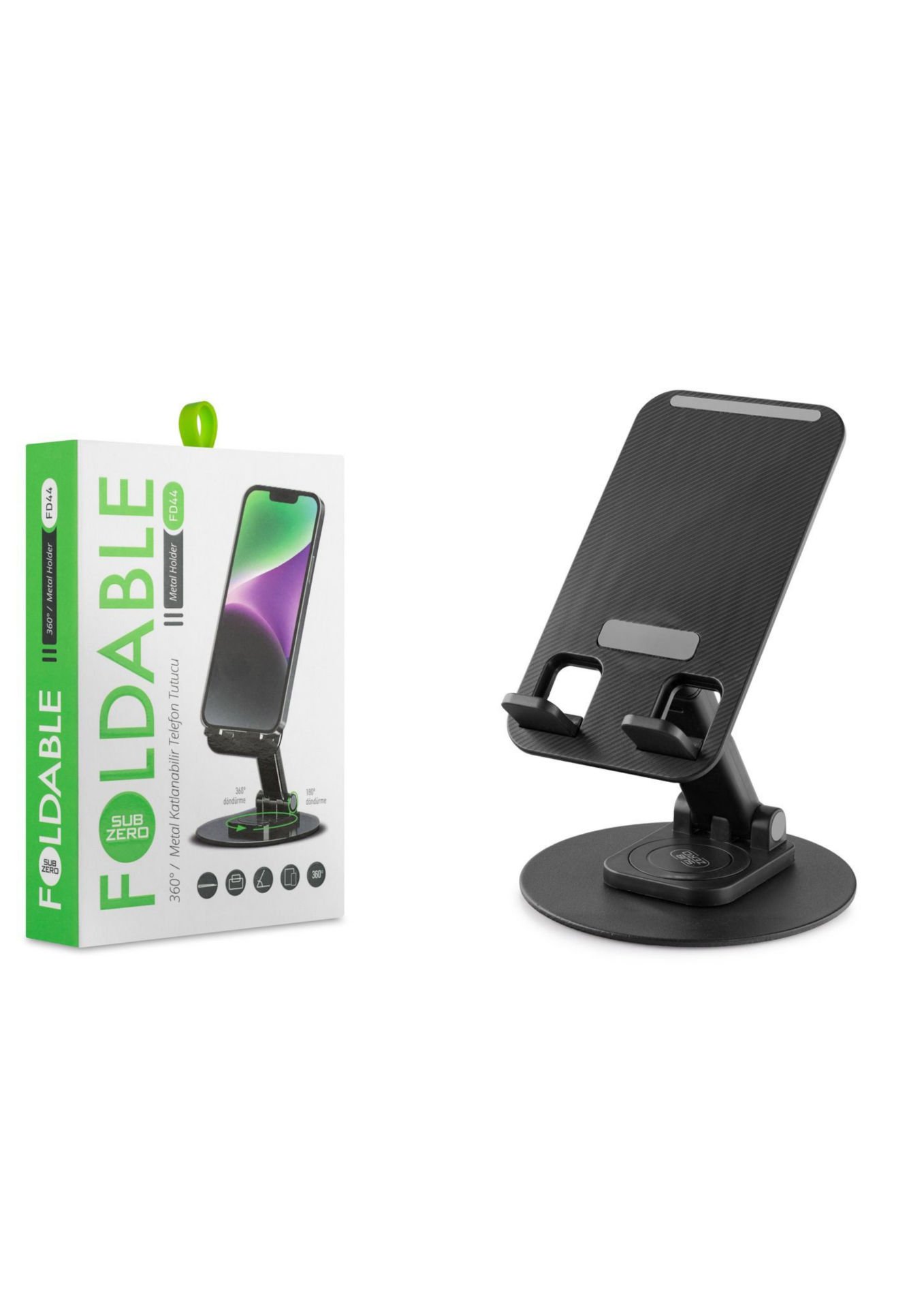 Subzero FD44 Metal Masa Telefon Tutacagı 360 Derece Döner