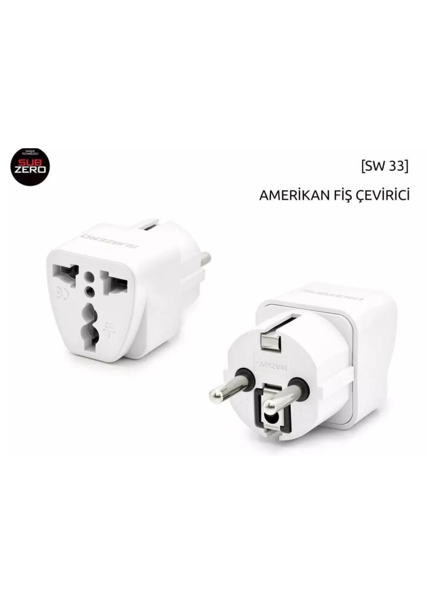 Subzero Amerikan İngiliz Priz Çevirici Başlık SW33