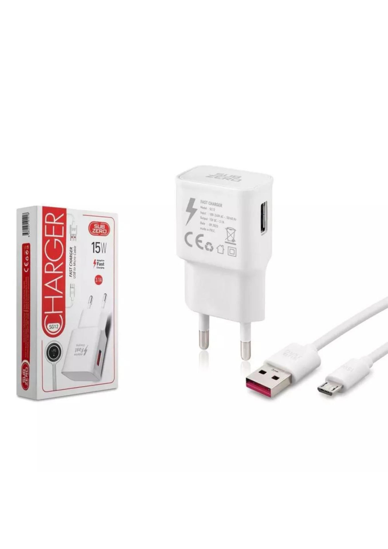 Subzero SG12 15w 3.1A Micro Hızlı USB Ev Tipi Şarj Aleti