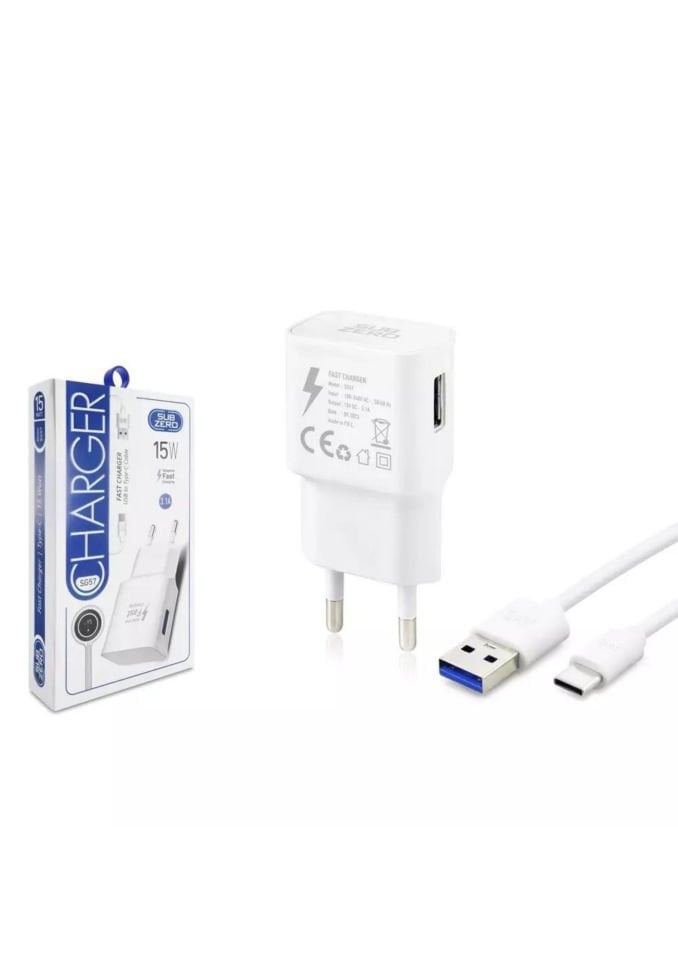 Subzero SG57 15w 3.1A Type-C Hızlı USB Ev Tipi Şarj Aleti