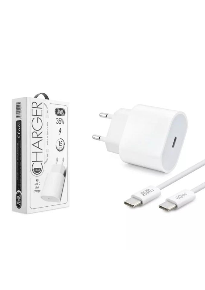 Subzero SG66 35W Pd Type-C to Type-C İphone15 Şarj Seti