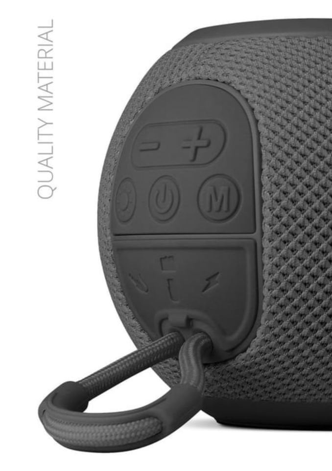 Powerway Voiceball Siyah Usb Aux Micro Girişli Led Işıklı Bluetooth Hoparlör