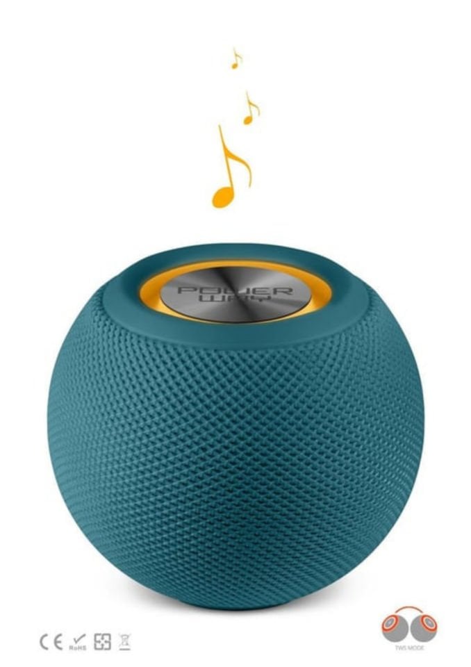 Powerway Voiceball Lacivert Usb Aux Micro Girişli Led Işıklı Bluetooth Hoparlör