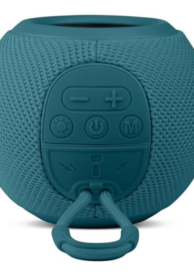 Powerway Voiceball Lacivert Usb Aux Micro Girişli Led Işıklı Bluetooth Hoparlör