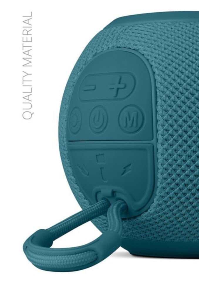 Powerway Voiceball Lacivert Usb Aux Micro Girişli Led Işıklı Bluetooth Hoparlör