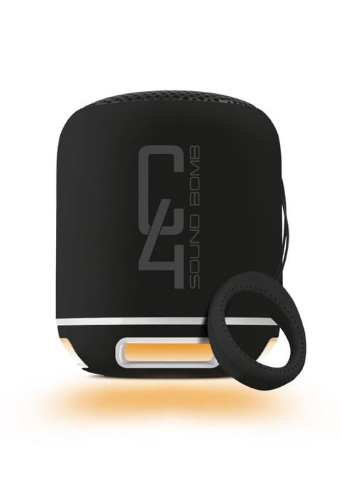 Powerway C4 Siyah Bluetooth Hoparlör Sese Duyarlı Led Işık