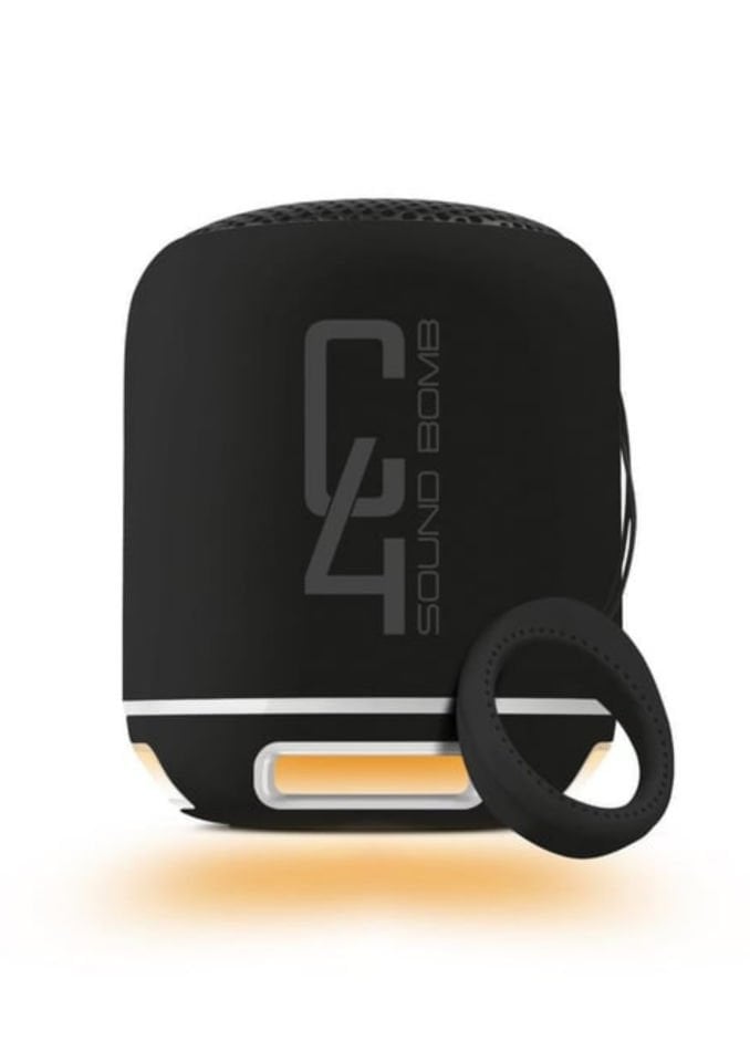 Powerway C4 Siyah Bluetooth Hoparlör Sese Duyarlı Led Işık