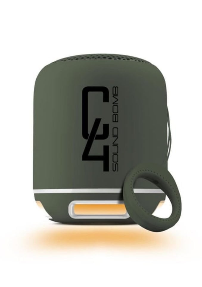 Powerway C4 Yeşil Bluetooth Hoparlör Sese Duyarlı Led Işık