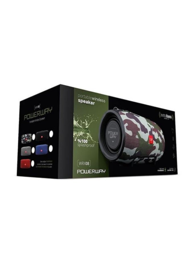 Powerway WRX08 Siyah SD Kart Aux Usb Girişli Kablosuz FM Radyo Bluetooh Hoparlör