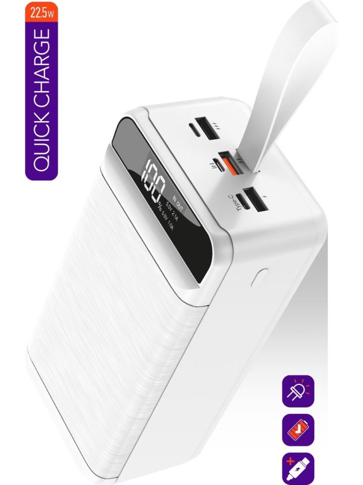 Powerway Pd 22.5W 60.000 Mah 3.0 Hızlı Şarj (Gerçek 60.000 Mah Garantili) QC60 Powerbank