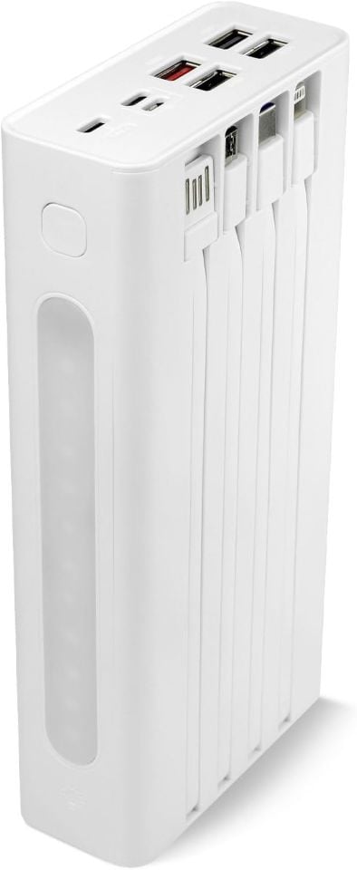 Powerway QC30S 30.000 Mah Pd 22,5W Dahili Kablolu Powerbank