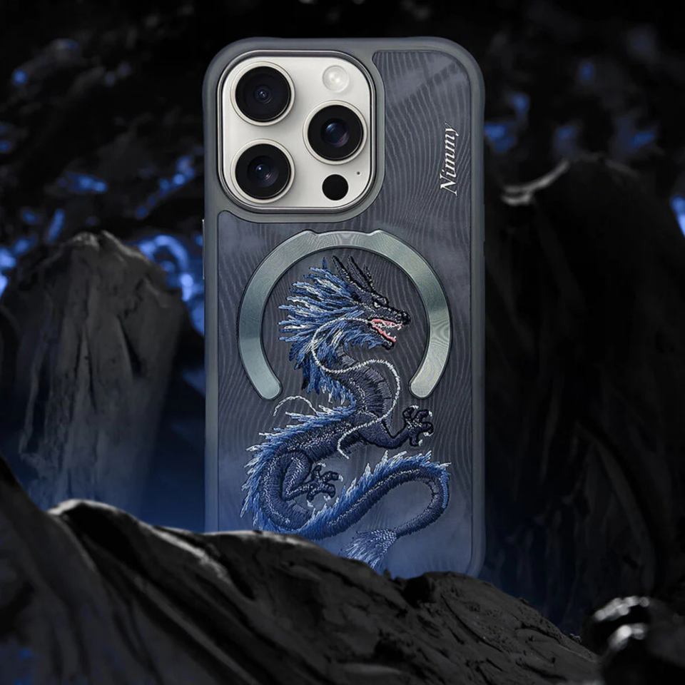 Nimmy iPhone 16 Pro Max Nakışlı Dream Animal Series Magsafe Kılıf – Dragon