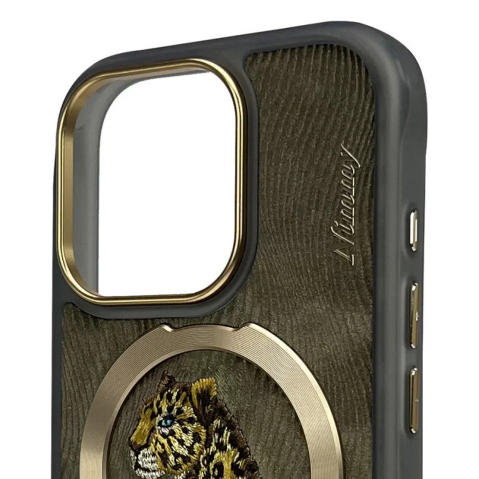 Nimmy iPhone 16 Pro Max Nakışlı Dream Animal Series Magsafe Kılıf – Leopar