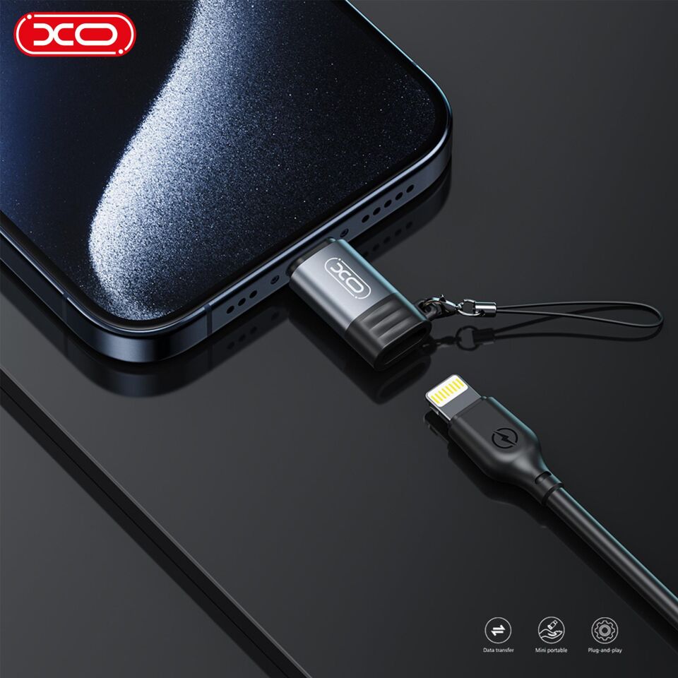 XO NB263A 27W Lightning to TYPE-C (USB-C) Şarj Veri Aktarım Aparatı OTG Adaptör