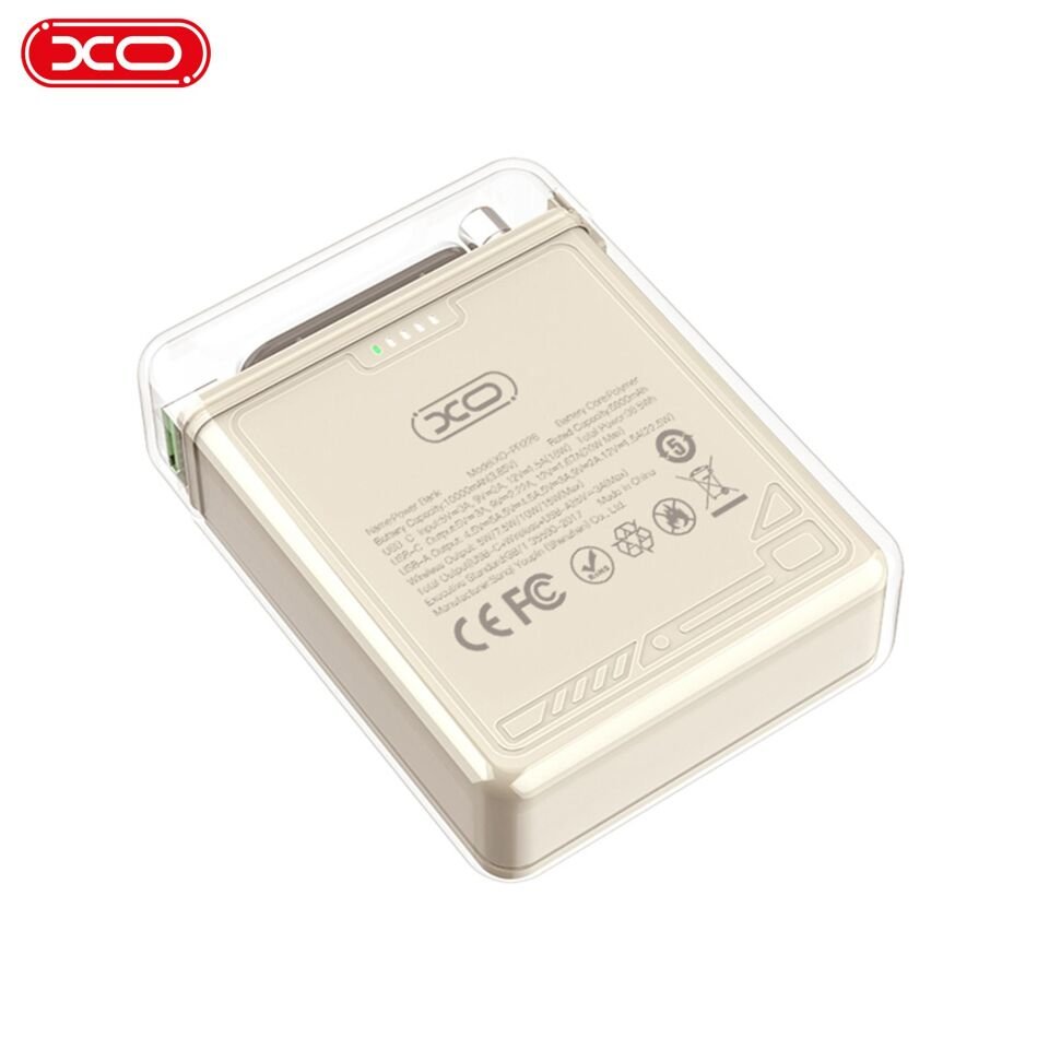 XO PR226 38.5W PD Hızlı Fast TYPE-C (USB-C)  USB-A Çift Çıkışlı MagSafe Uyumlu Kablosuz Wireless 10000 Mah Powerbank Şarj Aleti
