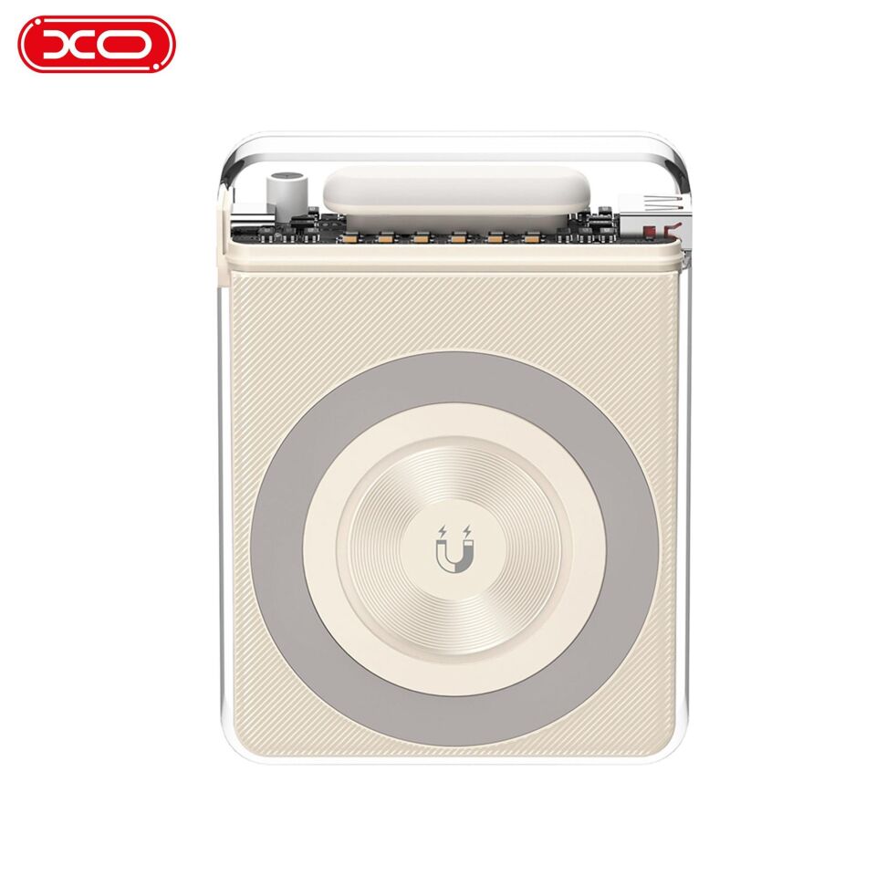 XO PR226 38.5W PD Hızlı Fast TYPE-C (USB-C)  USB-A Çift Çıkışlı MagSafe Uyumlu Kablosuz Wireless 10000 Mah Powerbank Şarj Aleti