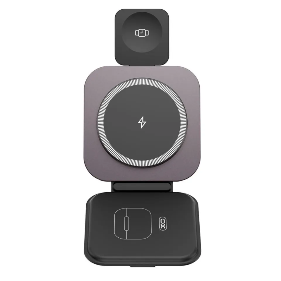 XO CX035 21W MagSafe Uyumlu Apple Watch iPhone Airpods Kablosuz Wireless Şarj Aleti Cihazı