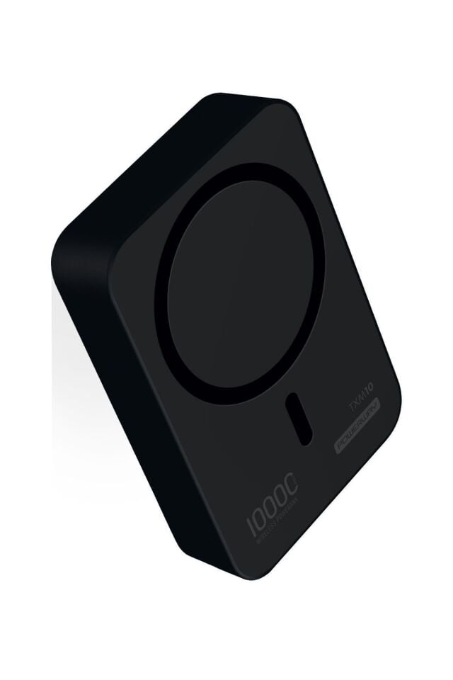 Powerway 10.000 mAh PD 15W Magsafe Kablosuz Wireless Taşınabilir Şarj Cihazı Siyah Powerbank TXM10