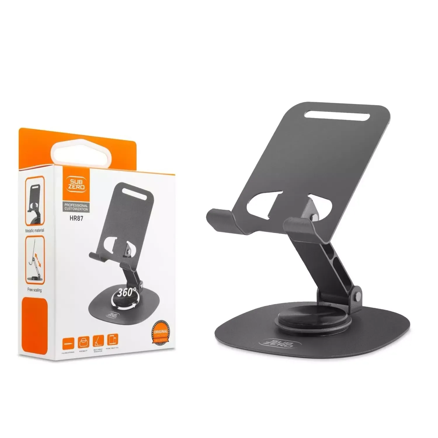Subzero HR87 Metal Masa Telefon Tutacagı 360 Derece Döner