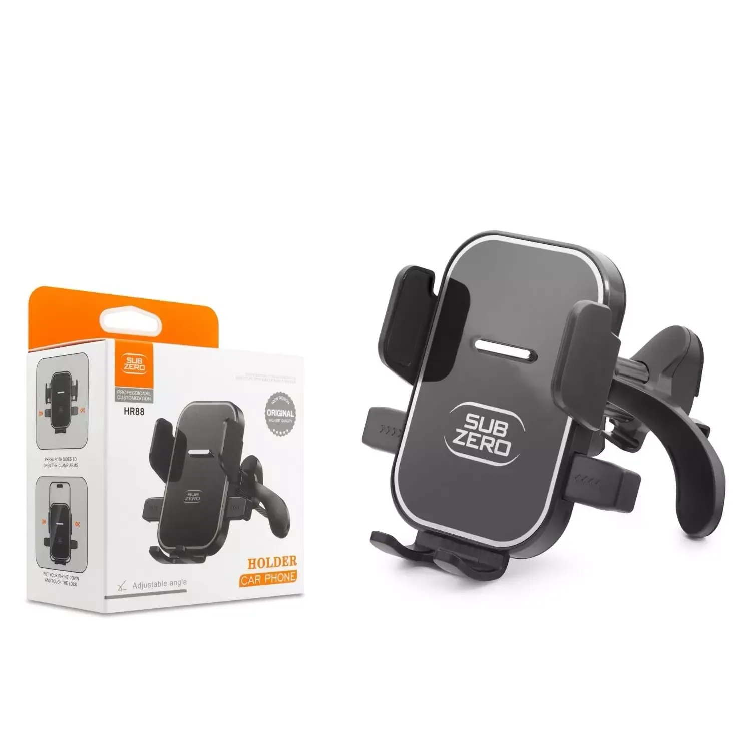 Subzero HR88 Izgara Kancalı Premium Araç Içi Telefon Tutucu
