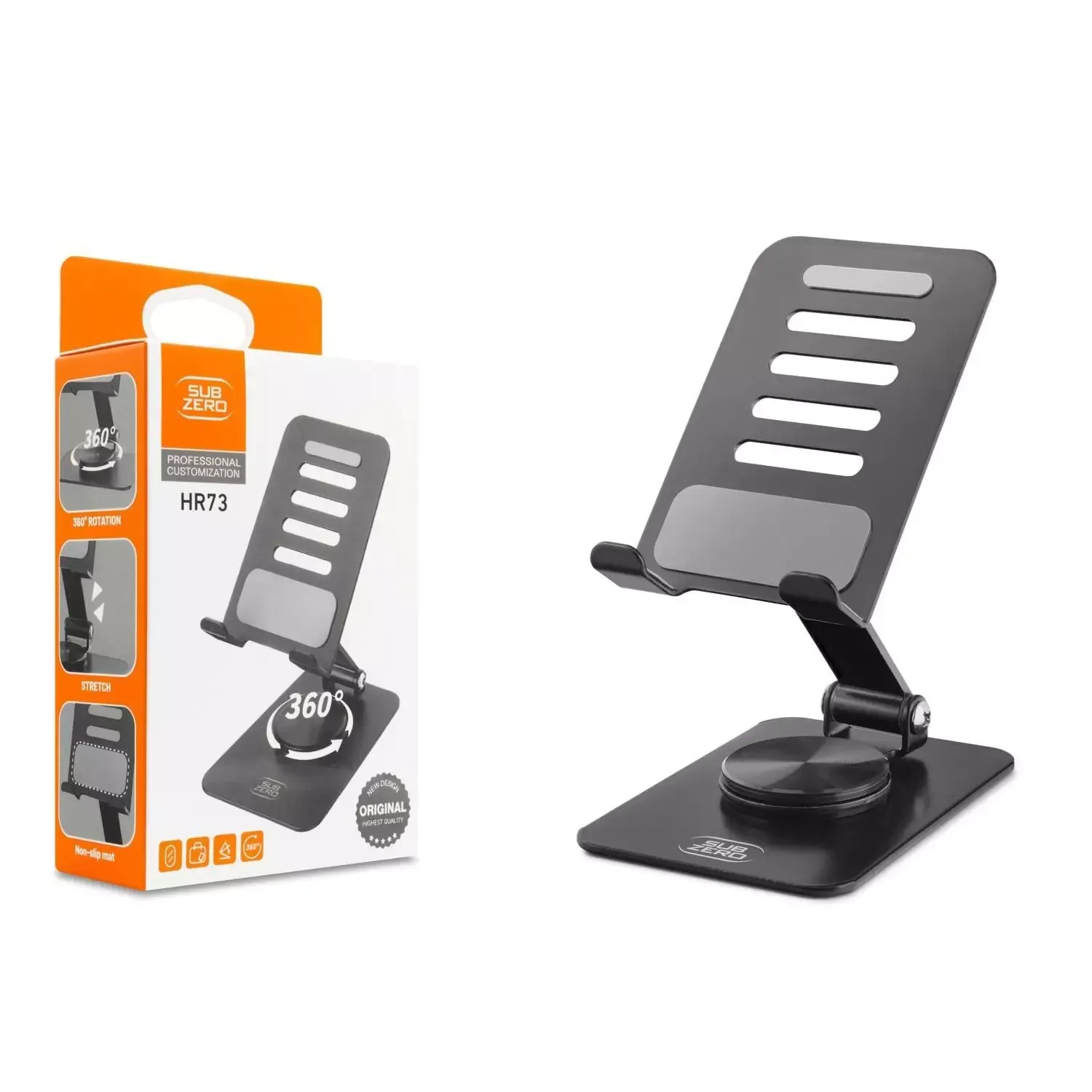 Subzero HR73 Metal Masa Telefon Tutacagı 360 Derece Döner