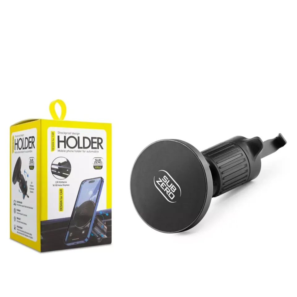 Subzero HR66 Izgara Kancalı Magnetic Premium Araç Içi Telefon Tutucu