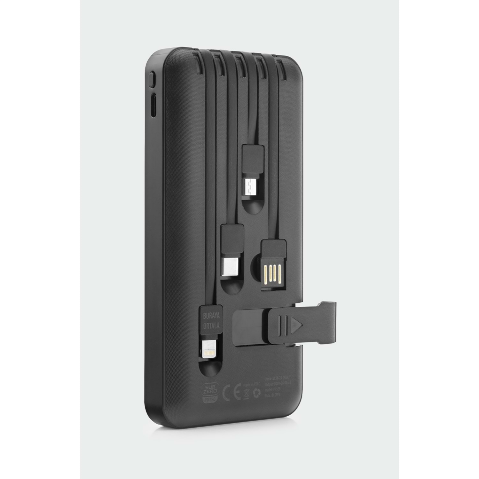 Subzero PR120 10.000 Mah Kablolu Standlı Powerbank