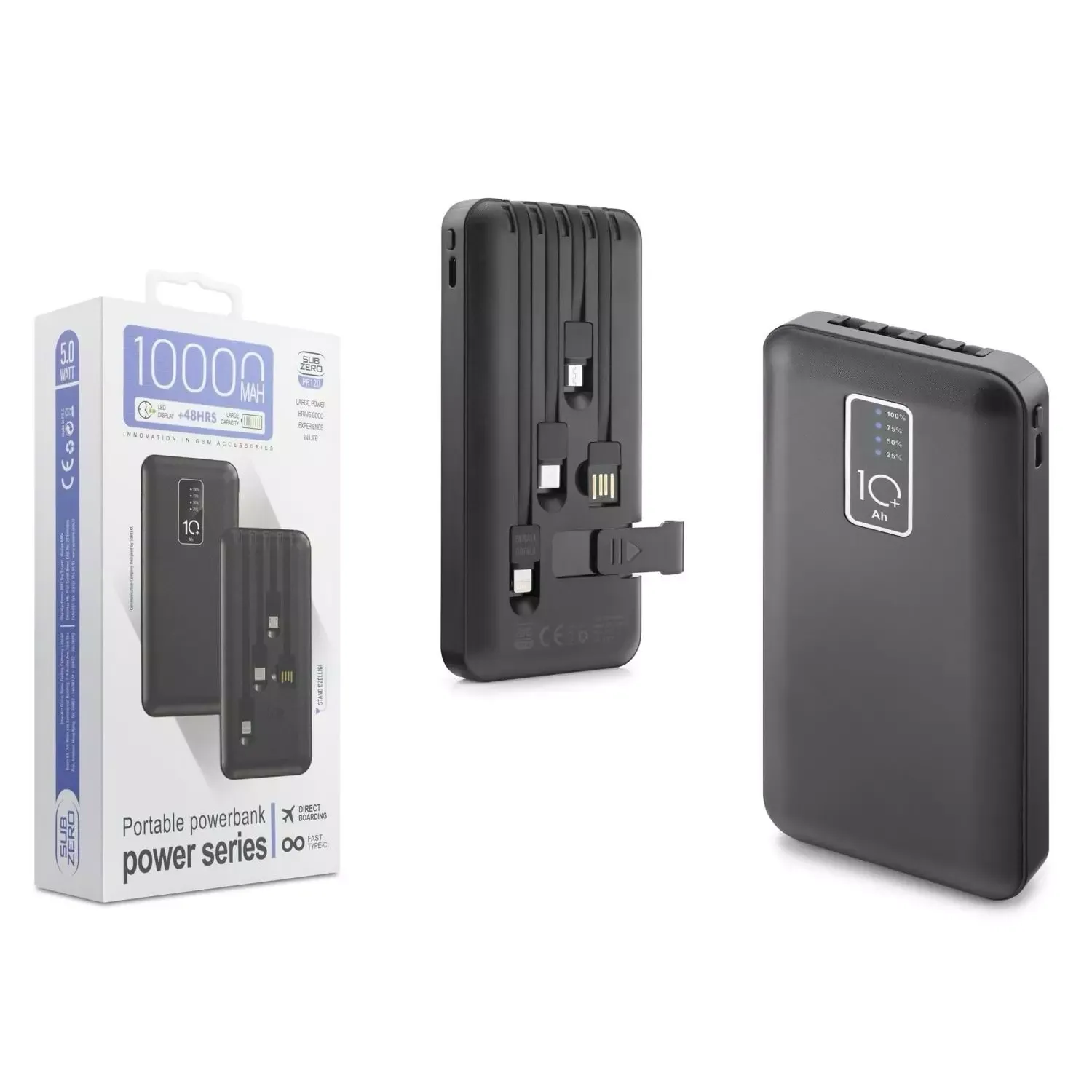 Subzero PR120 10.000 Mah Kablolu Standlı Powerbank