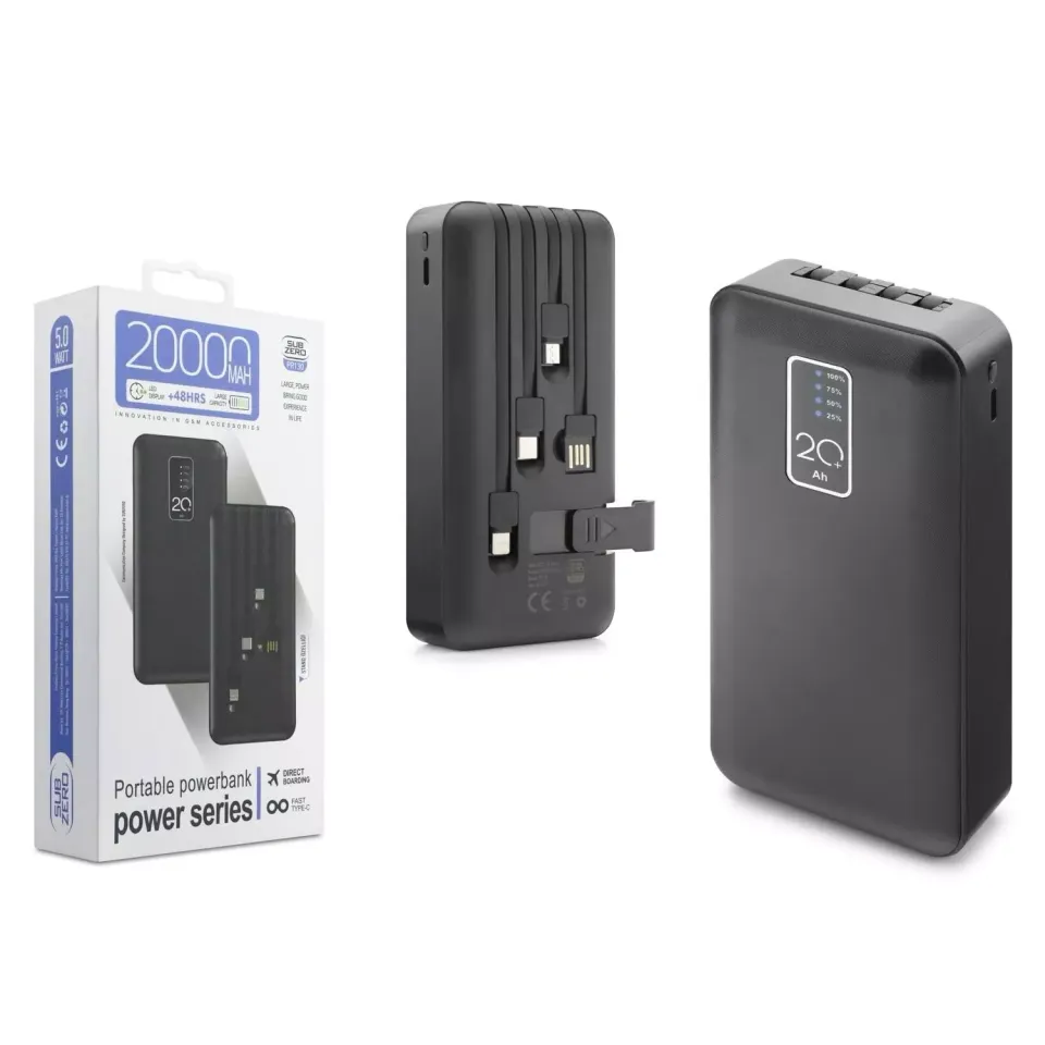 Subzero PR130 20.000 Mah Kablolu Standlı Powerbank