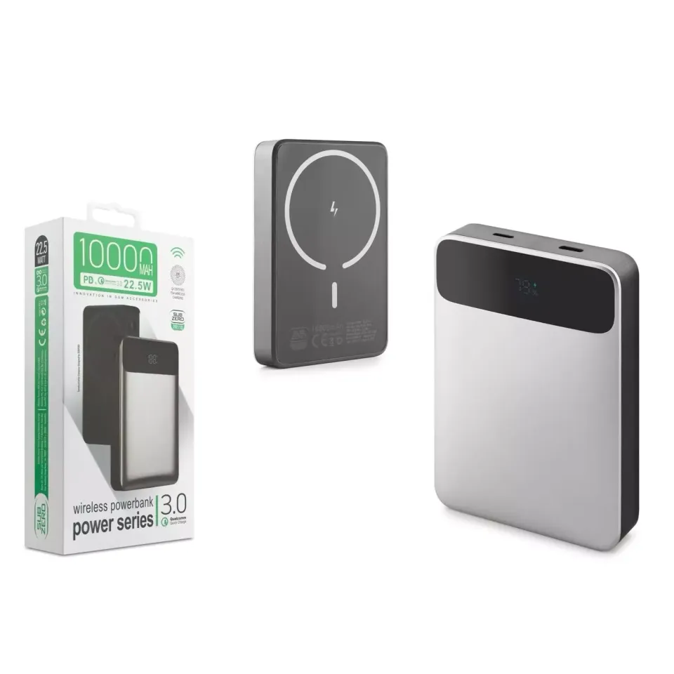 Subzero PR110 10.000 Mah Magsafe Kablosuz 22.5W Hızlı Powerbank