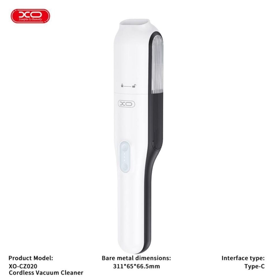 XO CZ020 Yıkanabilir Hepa Filtreli Kablosuz Elektrikli 5000mAh Araç ve Ev Süpürgesi