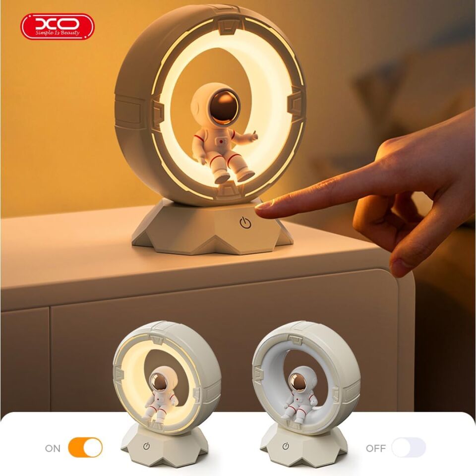 XO Simple is Beauty OZ12 Astronot Temalı Çocuk LED Gece Lambası