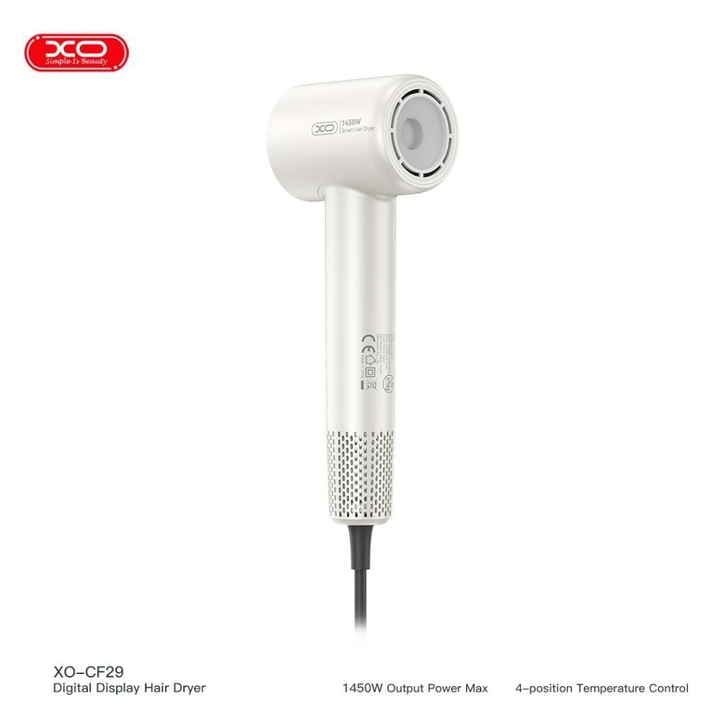 XO CF29 1600 W Dijital Ekranlı Akıllı Sıcaklık Kontrolü Yüksek Hızlı Saç Kurutma Makinesi