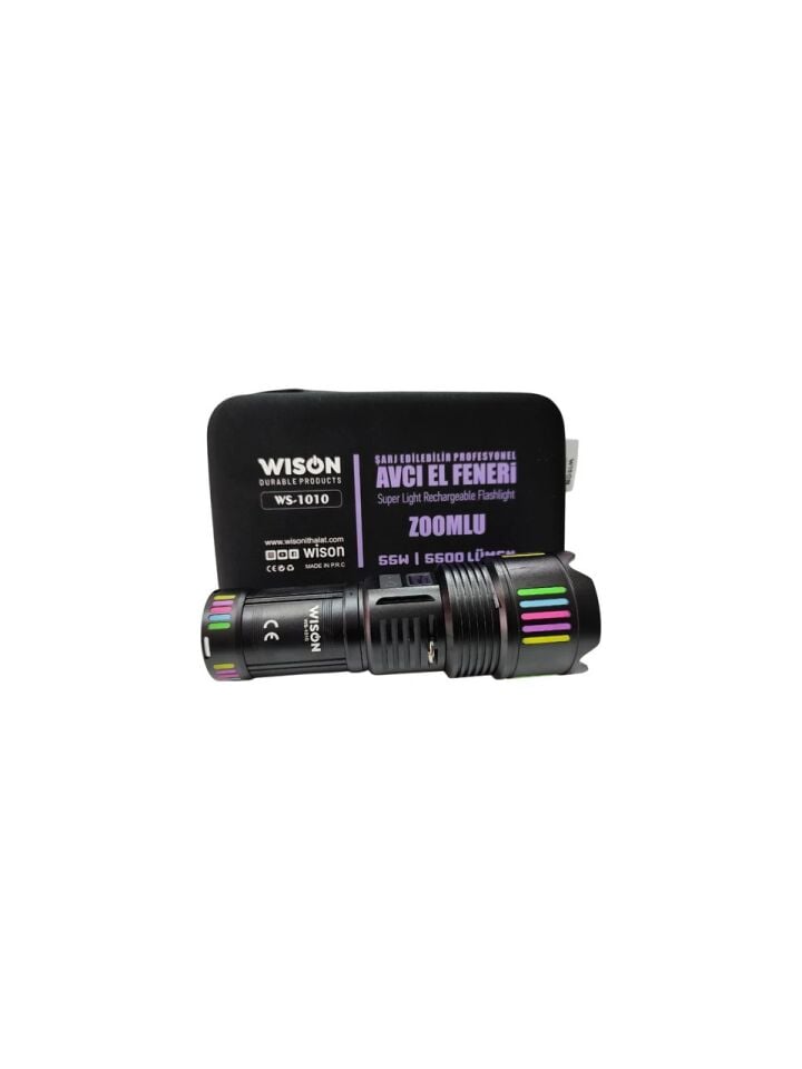WISON Wıson WS-1010 55W 5500 Lümen Profesyonel Şarj Edilebilir El Feneri