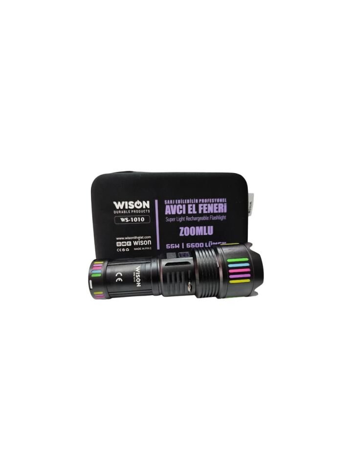 WISON Wıson WS-1010 55W 5500 Lümen Profesyonel Şarj Edilebilir El Feneri