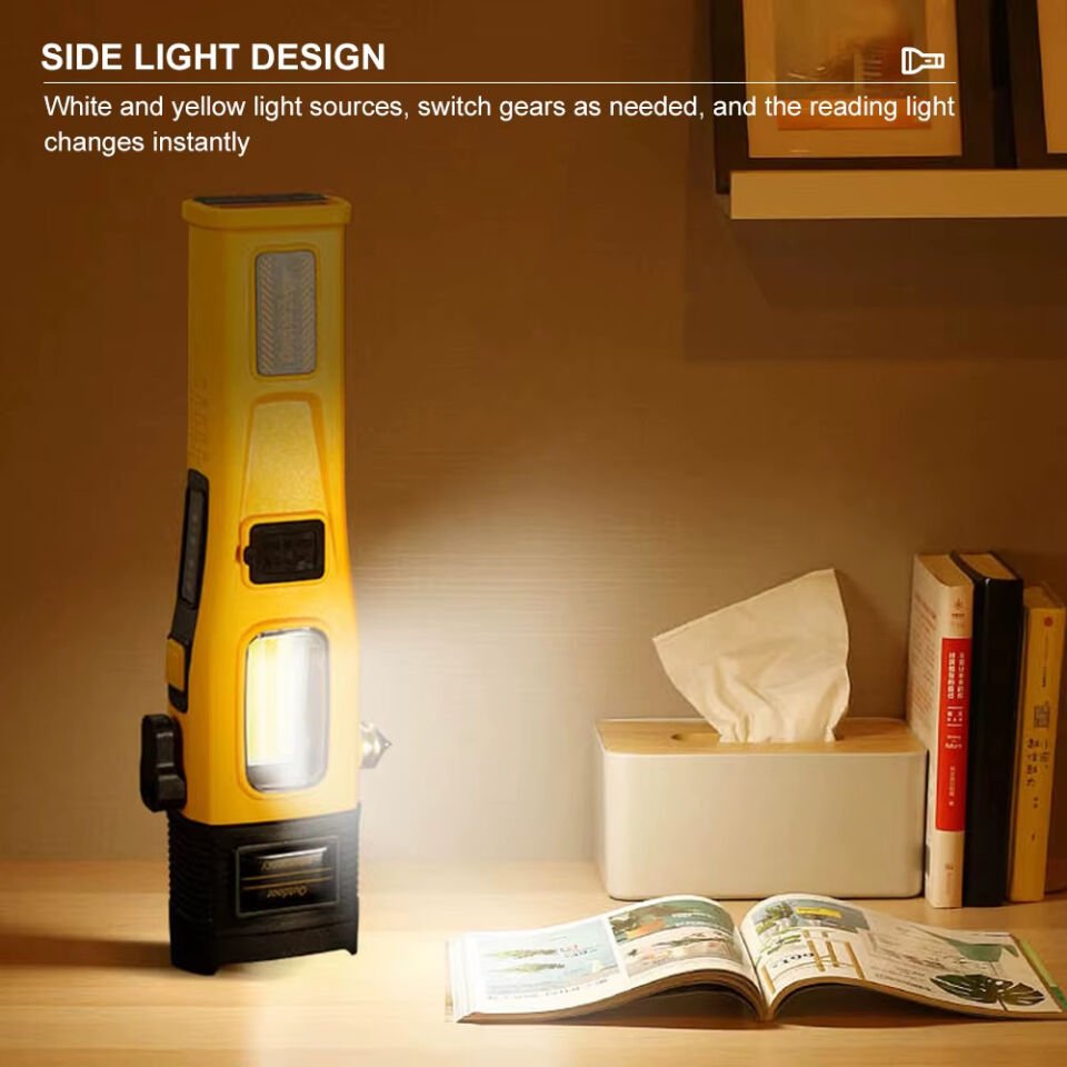 Wison WS-1414 Cam Kıracaklı Dijital Göstergeli Mıknatıslı Şarjlı Acil Durum Tamirci Feneri